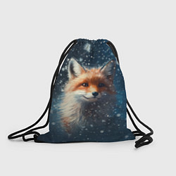 Рюкзак-мешок Fox in the snow, цвет: 3D-принт
