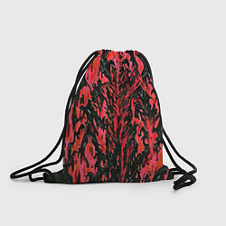 Рюкзак-мешок Демонический доспех красный, цвет: 3D-принт