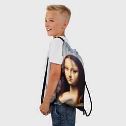 Рюкзак-мешок Нейросеть - азиатская Мона Лиза, цвет: 3D-принт — фото 2