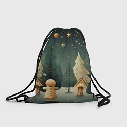 Мешок для обуви Снежный городок с горками