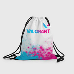 Рюкзак-мешок Valorant neon gradient style посередине, цвет: 3D-принт