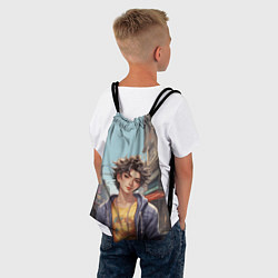 Рюкзак-мешок Беззаботный юноша, цвет: 3D-принт — фото 2