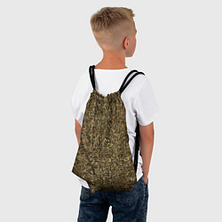 Рюкзак-мешок Чёрные и жёлтые мазки, цвет: 3D-принт — фото 2