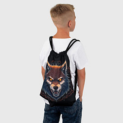Рюкзак-мешок Серый хищник, цвет: 3D-принт — фото 2