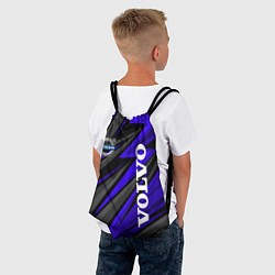 Рюкзак-мешок Volvo - Синий спортивный, цвет: 3D-принт — фото 2