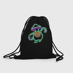 Рюкзак-мешок Неоновый танцующий гриб, цвет: 3D-принт