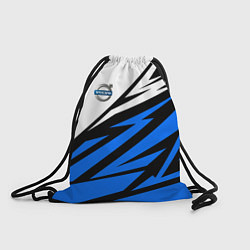 Рюкзак-мешок Volvo - white and blue, цвет: 3D-принт