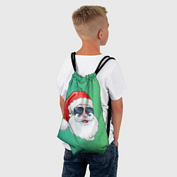Рюкзак-мешок Дед Мороз в очках, цвет: 3D-принт — фото 2