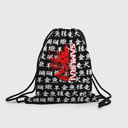 Мешок для обуви Samurai japan symbol