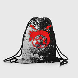 Рюкзак-мешок Знак уроборос - черно-белый, цвет: 3D-принт
