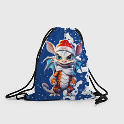 Рюкзак-мешок Новогодний дракошка, цвет: 3D-принт