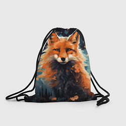 Рюкзак-мешок Fox in the forest, цвет: 3D-принт