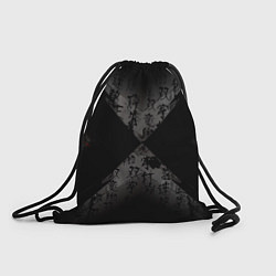 Рюкзак-мешок Японские иероглифы текстуры, цвет: 3D-принт