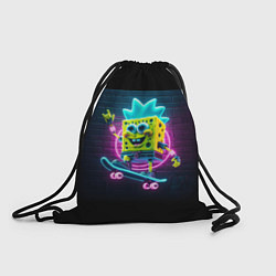 Рюкзак-мешок Sponge Bob on a skateboard, цвет: 3D-принт