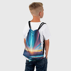 Рюкзак-мешок Фантастический пейзаж со вспышкой, цвет: 3D-принт — фото 2