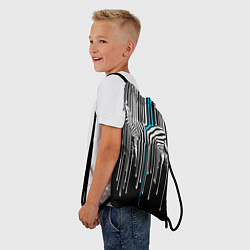 Рюкзак-мешок Штрихкод зебра, цвет: 3D-принт — фото 2