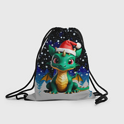 Рюкзак-мешок Малыш дракончик в колпаке, цвет: 3D-принт