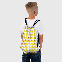 Рюкзак-мешок Семейка желтых резиновых уточек, цвет: 3D-принт — фото 2
