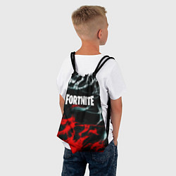 Рюкзак-мешок Fortnite flame abstract, цвет: 3D-принт — фото 2