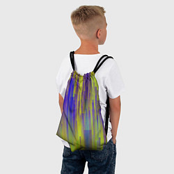 Рюкзак-мешок Глитч геометрия, цвет: 3D-принт — фото 2