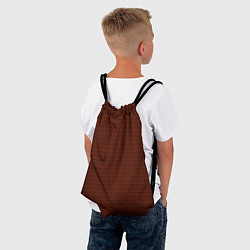 Рюкзак-мешок Красно-коричневый узоры, цвет: 3D-принт — фото 2