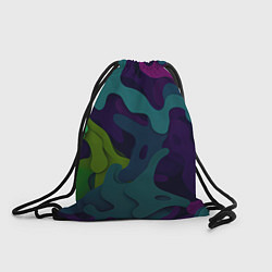 Рюкзак-мешок Неопределенный яркий камуфляж, цвет: 3D-принт