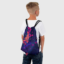 Рюкзак-мешок Яркая абстракция в стиле камуфляжа, цвет: 3D-принт — фото 2