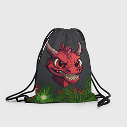 Рюкзак-мешок Голова злого дракона 2024, цвет: 3D-принт