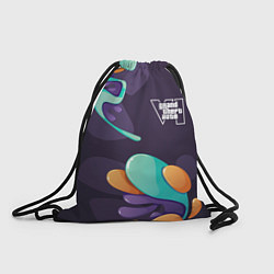 Рюкзак-мешок GTA6 graffity splash, цвет: 3D-принт