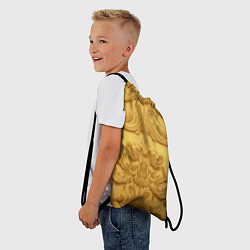 Рюкзак-мешок Золото объемные узоры, цвет: 3D-принт — фото 2