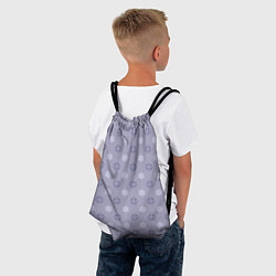 Рюкзак-мешок Минималистичный фиолетовый орнамент, цвет: 3D-принт — фото 2