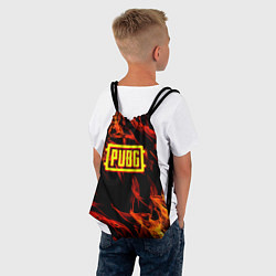 Рюкзак-мешок Battlegrounds flame, цвет: 3D-принт — фото 2