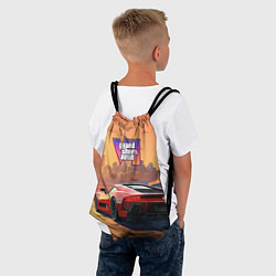 Рюкзак-мешок GTA 6 авто вид сзади, цвет: 3D-принт — фото 2