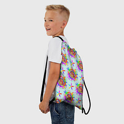 Рюкзак-мешок Биткойн и цветок, цвет: 3D-принт — фото 2