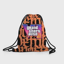 Рюкзак-мешок GTA 6 граффити, цвет: 3D-принт