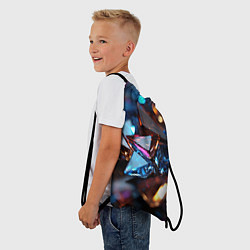 Рюкзак-мешок Разноцветные стекла, цвет: 3D-принт — фото 2
