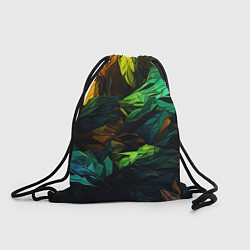 Рюкзак-мешок Абстрактный камуфляж в кислотных абстрактных пятна, цвет: 3D-принт