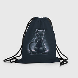 Рюкзак-мешок Sweet cat - cyberpunk, цвет: 3D-принт