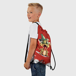 Рюкзак-мешок Удивленный маленький дракон, цвет: 3D-принт — фото 2