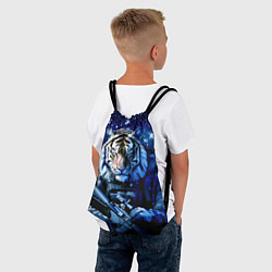 Рюкзак-мешок Тигр солдат снег и звезды, цвет: 3D-принт — фото 2