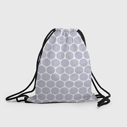 Рюкзак-мешок Ретро круги контурные, цвет: 3D-принт