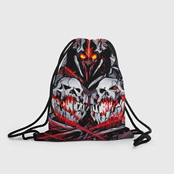 Рюкзак-мешок Красные адские черепа, цвет: 3D-принт