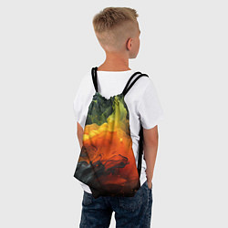 Рюкзак-мешок Взрыв оранжевой краски, цвет: 3D-принт — фото 2
