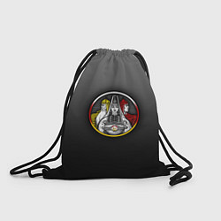 Рюкзак-мешок Осетины на темном фоне, цвет: 3D-принт