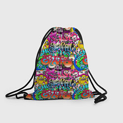 Рюкзак-мешок Graffiti funny, цвет: 3D-принт