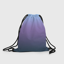 Рюкзак-мешок Градиент голубой фиолетовый синий, цвет: 3D-принт