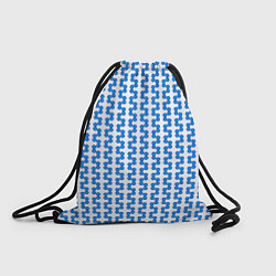 Рюкзак-мешок Синие кружки патерн, цвет: 3D-принт