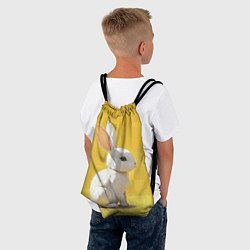 Рюкзак-мешок Белоснежный кролик, цвет: 3D-принт — фото 2