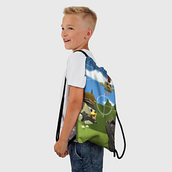 Рюкзак-мешок Чикен Ган - бой, цвет: 3D-принт — фото 2