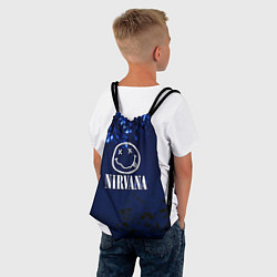 Рюкзак-мешок Nirvana рок краски, цвет: 3D-принт — фото 2